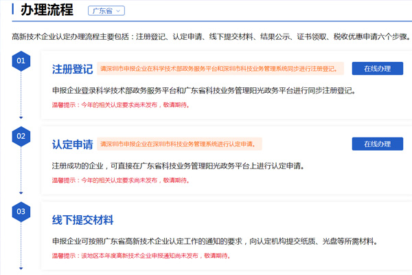 廣東省高新技術(shù)企業(yè)申報(bào)流程，詳細(xì)圖文介紹