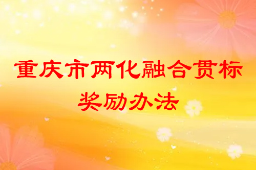 重慶市兩化融合貫標獎勵辦法
