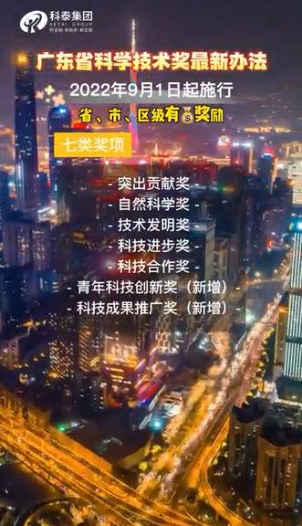 廣東省科學技術獎申報，獎項設置、申報條件