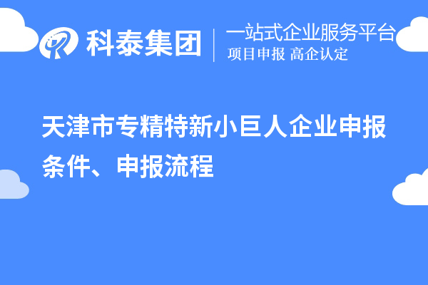 天津市專精特新<a href=http:///zjtx/ target=_blank class=infotextkey>小巨人企業(yè)申報</a>條件、申報流程