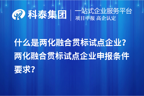 什么是兩化融合貫標(biāo)試點(diǎn)企業(yè)？?jī)苫诤县灅?biāo)試點(diǎn)企業(yè)申報(bào)條件要求？