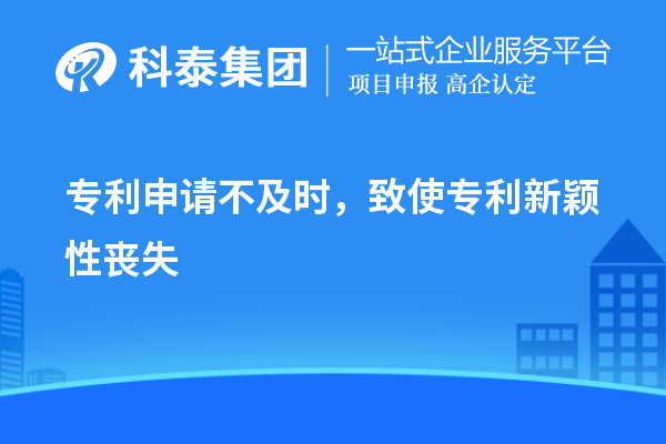 專(zhuān)利申請(qǐng)不及時(shí)，致使專(zhuān)利新穎性喪失