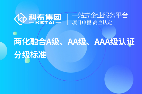 兩化融合A級、AA級、AAA級認(rèn)證分級標(biāo)準(zhǔn)