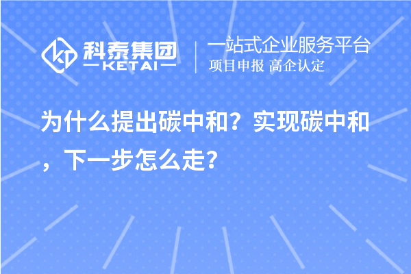 為什么提出碳中和？實(shí)現(xiàn)碳中和，下一步怎么走？