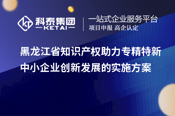 黑龍江省知識產(chǎn)權(quán)助力專精特新中小企業(yè)創(chuàng)新發(fā)展的實(shí)施方案