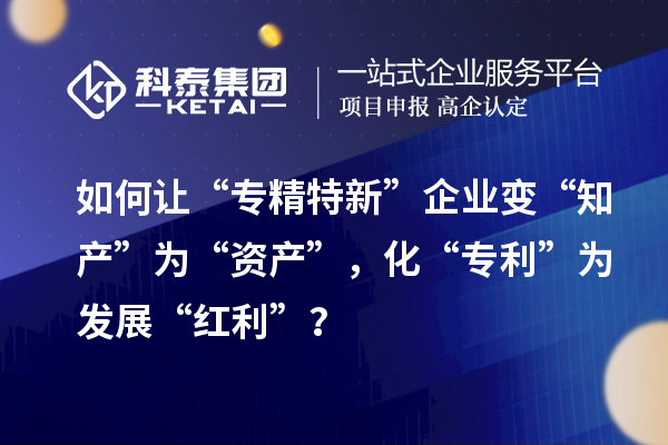 如何讓“專(zhuān)精特新”企業(yè)變“知產(chǎn)”為“資產(chǎn)”，化“專(zhuān)利”為發(fā)展“紅利”？