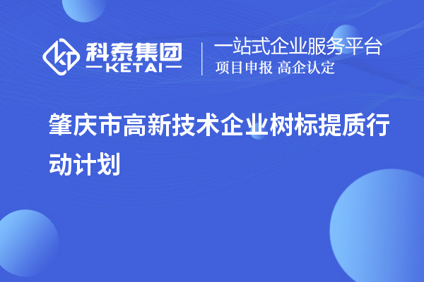 肇慶市高新技術企業(yè)樹標提質行動計劃（最新原文）