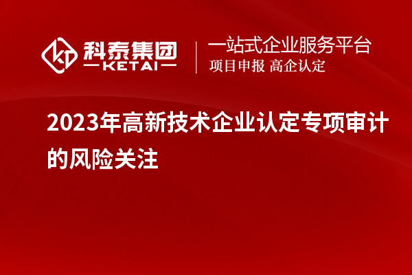 2023年高新技術(shù)企業(yè)認(rèn)定專(zhuān)項(xiàng)審計(jì)的風(fēng)險(xiǎn)關(guān)注