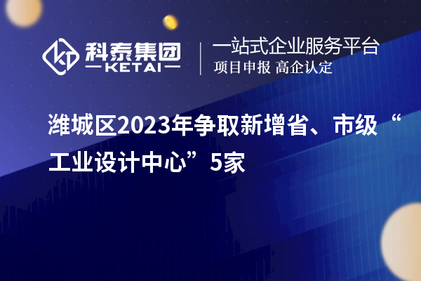 濰城區(qū)2023年爭取新增省、市級“工業(yè)設(shè)計中心”5家