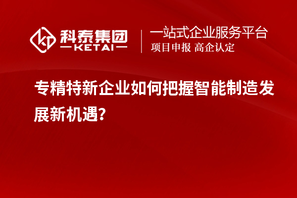 專精特新企業(yè)如何把握智能制造發(fā)展新機遇？