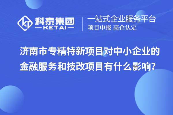 濟(jì)南市專精特新項(xiàng)目對中小企業(yè)的金融服務(wù)和<a href=http:///fuwu/jishugaizao.html target=_blank class=infotextkey>技改</a>項(xiàng)目有什么影響？