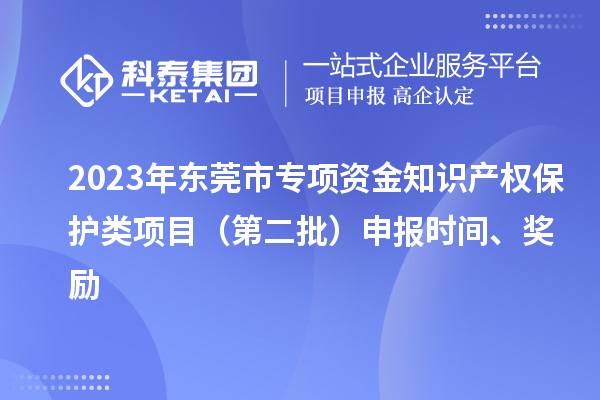 2023年?yáng)|莞市專(zhuān)項(xiàng)資金知識(shí)產(chǎn)權(quán)保護(hù)類(lèi)項(xiàng)目（第二批）申報(bào)時(shí)間、獎(jiǎng)勵(lì)