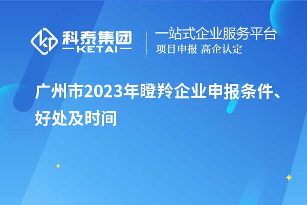 廣州市2023年瞪羚企業(yè)申報條件、好處及時間