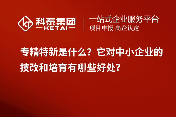 專精特新是什么？它對(duì)中小企業(yè)的<a href=http:///fuwu/jishugaizao.html target=_blank class=infotextkey>技改</a>和培育有哪些好處？