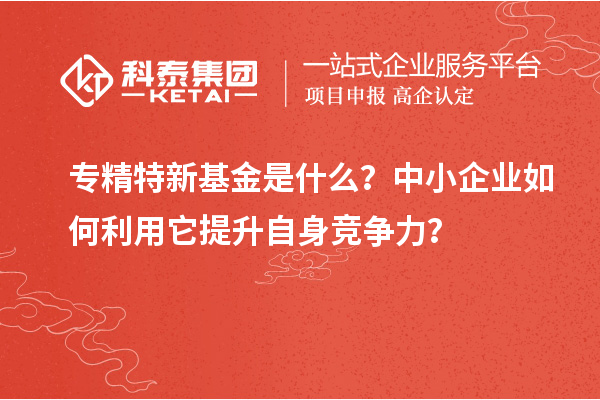 專精特新基金是什么？中小企業(yè)如何利用它提升自身競(jìng)爭(zhēng)力？