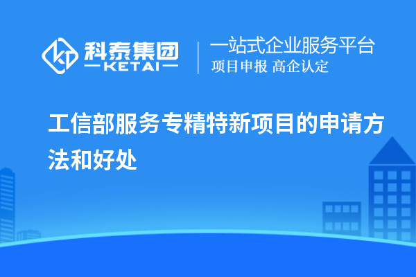 工信部服務(wù)專精特新項(xiàng)目的申請(qǐng)方法和好處