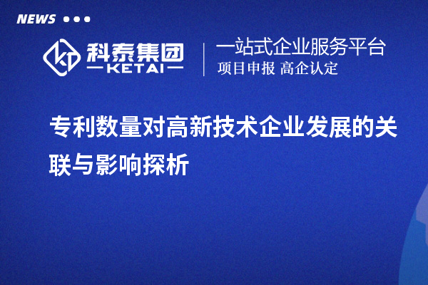 專利數(shù)量對(duì)高新技術(shù)企業(yè)發(fā)展的關(guān)聯(lián)與影響探析