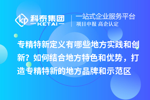 專精特新定義有哪些地方實(shí)踐和創(chuàng)新？如何結(jié)合地方特色和優(yōu)勢(shì)，打造專精特新的地方品牌和示范區(qū)