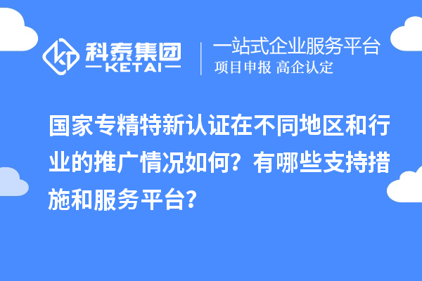 國家專精特新認證在不同地區(qū)和行業(yè)的推廣情況如何？有哪些支持措施和服務(wù)平臺？