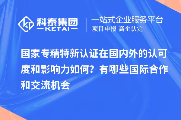 國家專精特新認(rèn)證在國內(nèi)外的認(rèn)可度和影響力如何？有哪些國際合作和交流機(jī)會(huì)