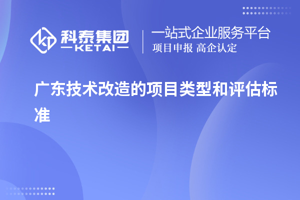 廣東技術(shù)改造的項目類型和評估標準