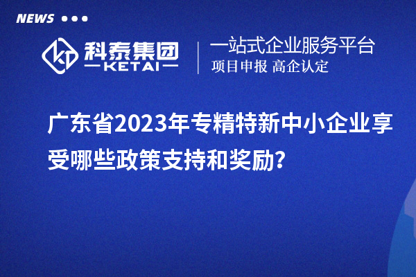 廣東省2023年專精特新中小企業(yè)享受哪些政策支持和獎(jiǎng)勵(lì)？