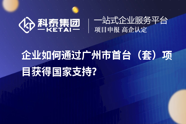 企業(yè)如何通過廣州市首臺(tái)（套）項(xiàng)目獲得國(guó)家支持？