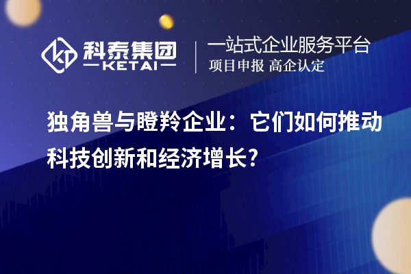 獨(dú)角獸與瞪羚企業(yè)：它們?nèi)绾瓮苿?dòng)科技創(chuàng)新和經(jīng)濟(jì)增長?