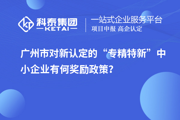 廣州市對(duì)新認(rèn)定的“專精特新”中小企業(yè)有何獎(jiǎng)勵(lì)政策？