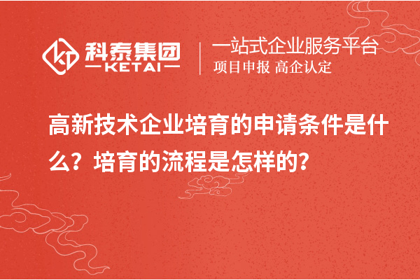 高新技術(shù)企業(yè)培育的申請條件是什么？培育的流程是怎樣的？