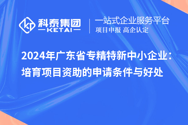 2024年廣東省<a href=http:///fuwu/zhuanjingtexin.html target=_blank class=infotextkey>專(zhuān)精特新中小企業(yè)</a>：培育項(xiàng)目資助的申請(qǐng)條件與好處