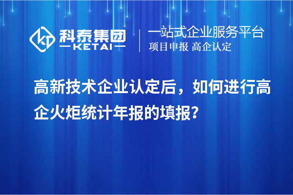 高新技術(shù)企業(yè)認定后，如何進行高企火炬統(tǒng)計年報的填報？