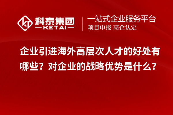 企業(yè)引進海外高層次人才的好處有哪些？對企業(yè)的戰(zhàn)略優(yōu)勢是什么？