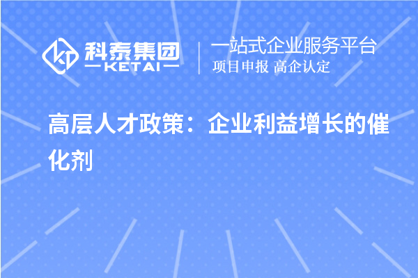高層人才政策：企業(yè)利益增長的催化劑