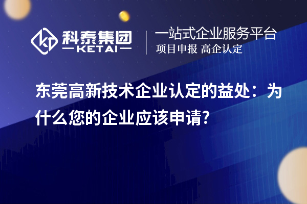 東莞高新技術(shù)企業(yè)認(rèn)定的益處：為什么您的企業(yè)應(yīng)該申請?