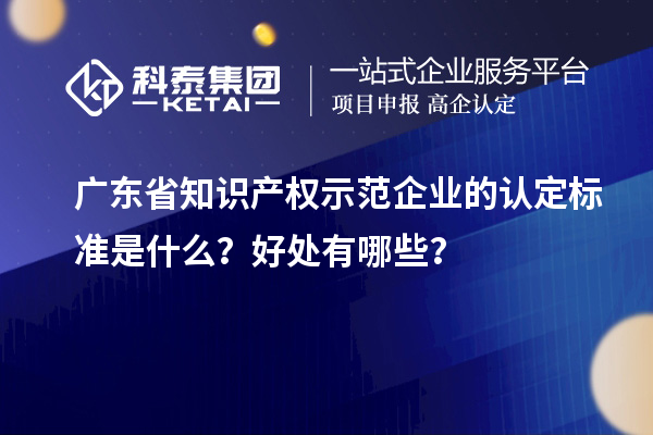 廣東省知識(shí)產(chǎn)權(quán)示范企業(yè)的認(rèn)定標(biāo)準(zhǔn)是什么？好處有哪些？