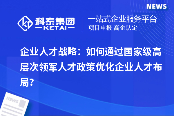 企業(yè)人才戰(zhàn)略：如何通過(guò)國(guó)家級(jí)高層次領(lǐng)軍人才政策優(yōu)化企業(yè)人才布局？
