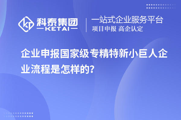 企業(yè)申報(bào)國(guó)家級(jí)專精特新小巨人企業(yè)流程是怎樣的？