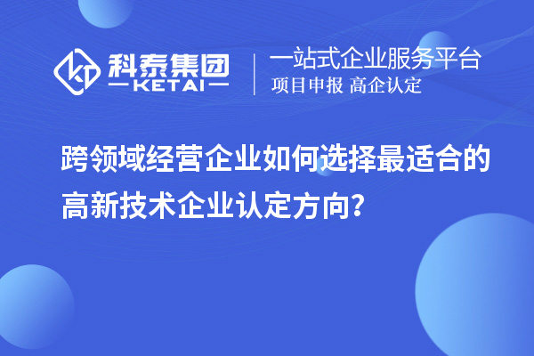 跨領(lǐng)域經(jīng)營(yíng)企業(yè)如何選擇最適合的高新技術(shù)企業(yè)認(rèn)定方向？