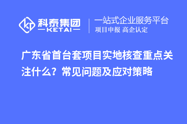 廣東省首臺(tái)套項(xiàng)目實(shí)地核查重點(diǎn)關(guān)注什么？常見(jiàn)問(wèn)題及應(yīng)對(duì)策略
