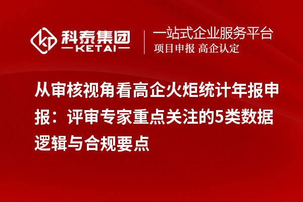 從審核視角看高企火炬統(tǒng)計年報申報：評審專家重點關注的5類數(shù)據(jù)邏輯與合規(guī)要點